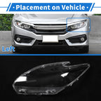 1 Pcs Headlight Lens Cover for Toyota Prius (2010–2012) PC Clear