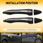 2X Exterior Door Handles for Kia Forte Cerato (2014–2018)