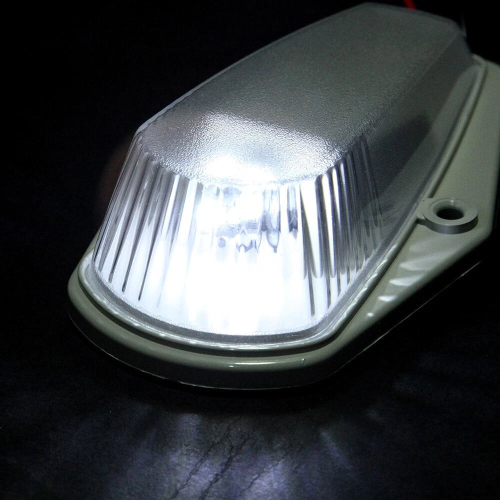 Set of 5 Clear Cab Marker Clearance Lights for Ford Super Duty