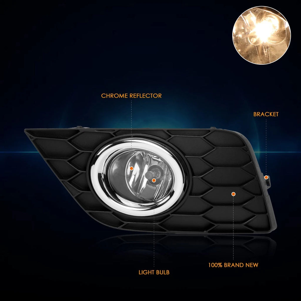 Clear Lens Fog Lights for Nissan Sentra (2016–2019) - Switch & Bezel Included