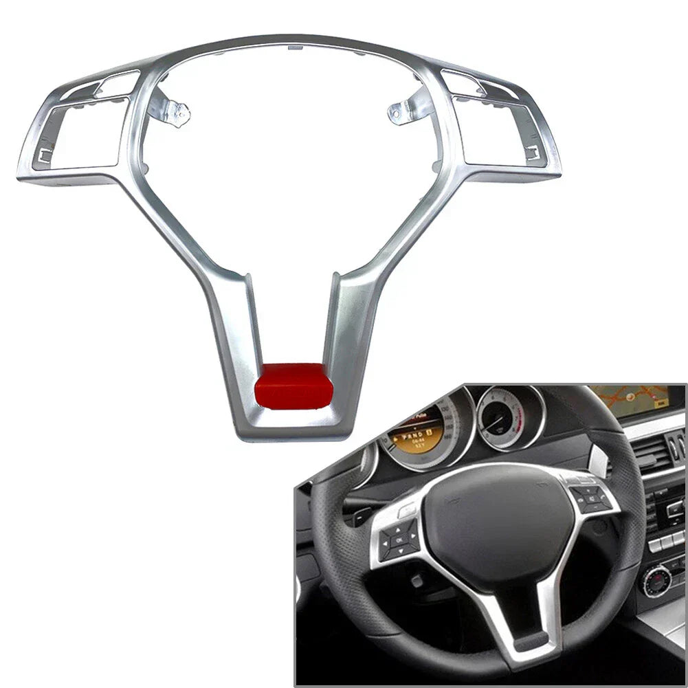 Steering Wheel Frame Trim Cover for Benz A C E SLK CLA CLS GLA Class (2013-2023)