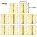 10pcs Gold Butterfly Hinges for Jewelry Box (33x40mm)