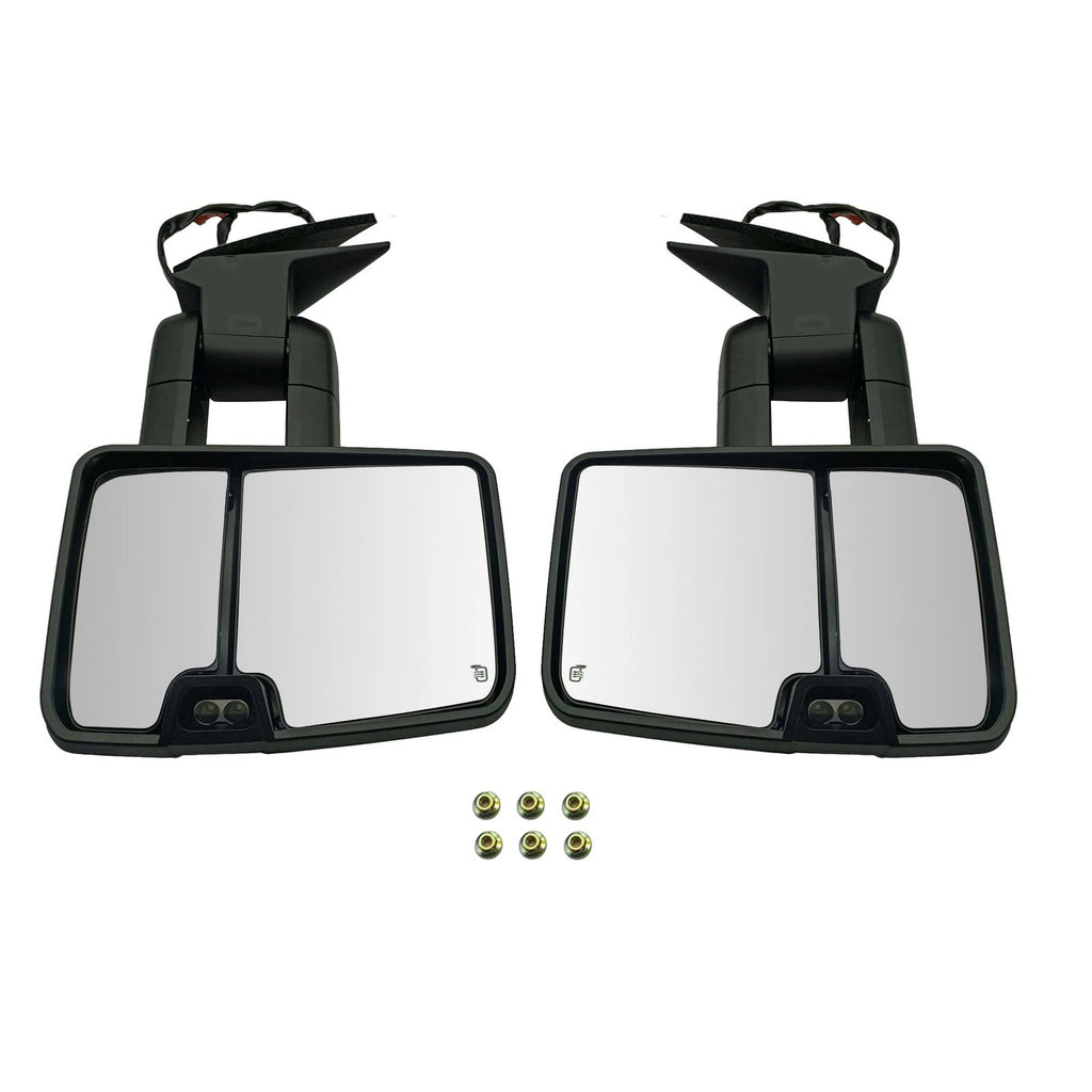 Pair Power Heated Tow Side Mirrors with Signal for Chevy C/K 1500 2500 3500 (1988–2000)