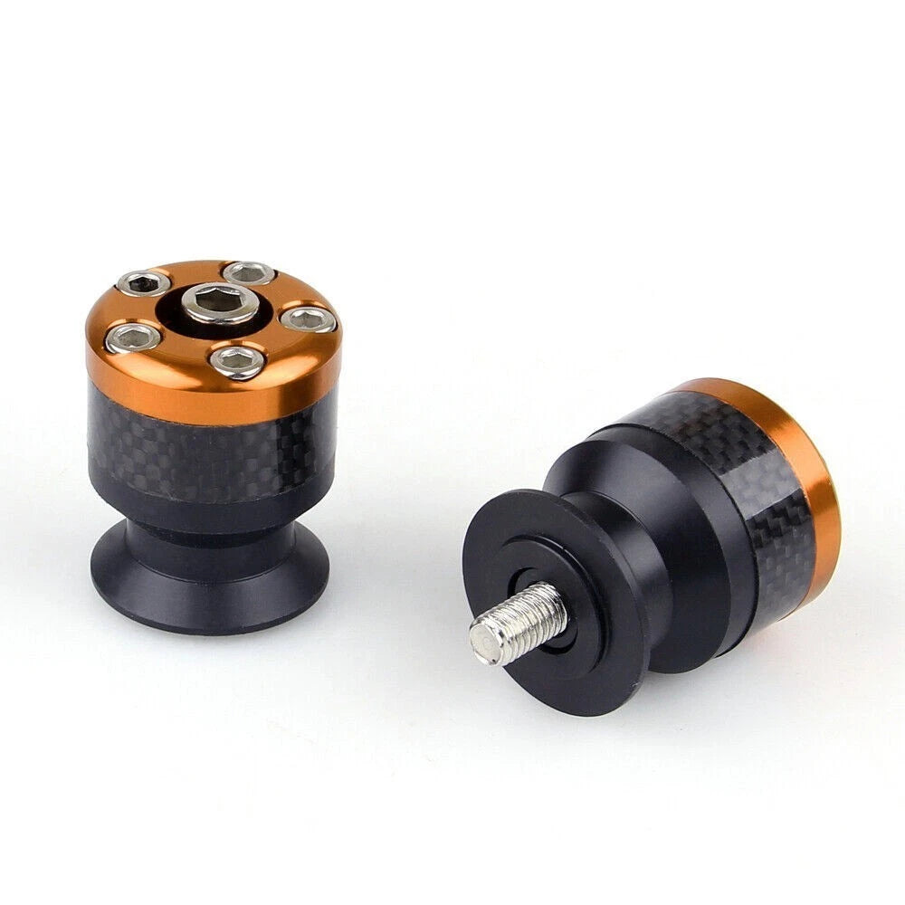 CNC Carbon Fiber 8mm Swingarm Sliders Spools for Universal Motorcycle