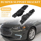 Set of 2 LH RH Front Bumper Support Brackets for Chevrolet Malibu (2013–2015)