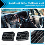 2pc Black Front Center Air Vent for Toyota Hilux LN145 (1997–2004)