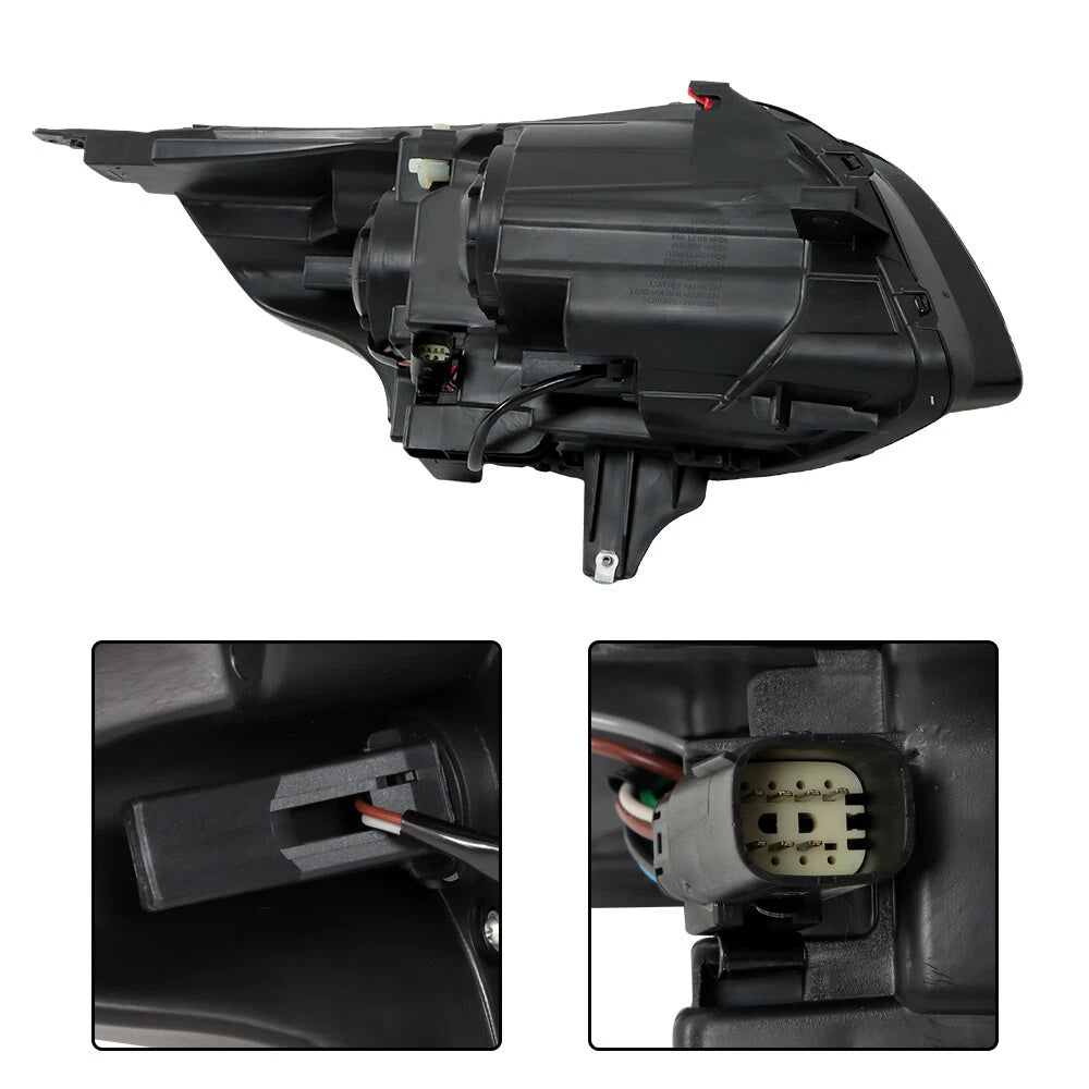 Halogen Headlight Driver Side for Chevy Malibu (2013–2015) Chrome Housing