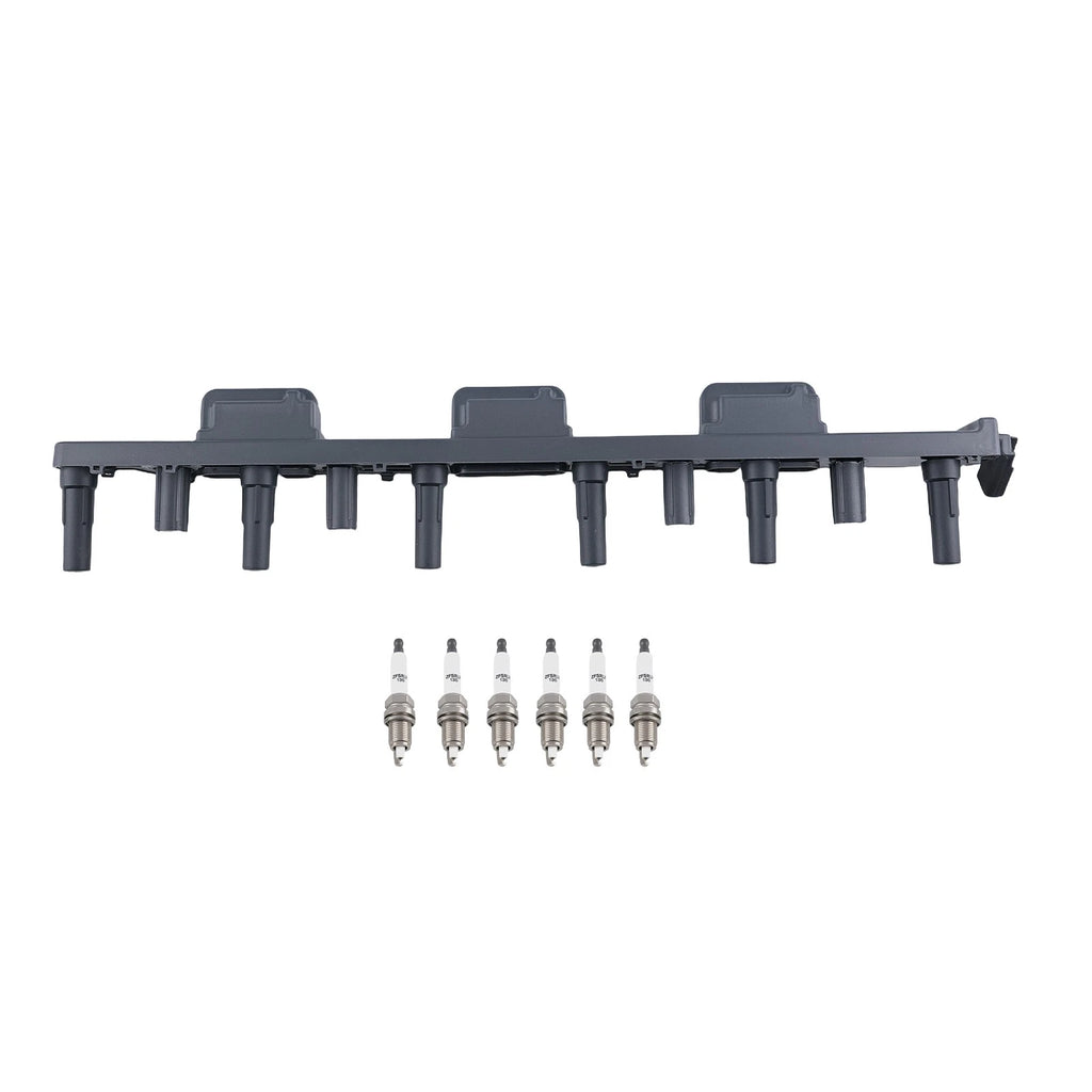 Ignition Coil Set + 6 Spark Plugs for Jeep Wrangler (2000–2006) 56041476AB