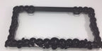 Heavy Duty License Plate Tag Frame Holder for Car Truck SUV (Metal Black)