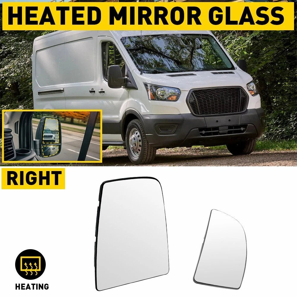 2X Heated Mirror Glass for Ford Transit-150 (2015–2022)