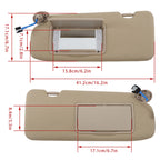 Sunvisor with Lights and Mirror Pair for Honda CR-V (2017–2022)