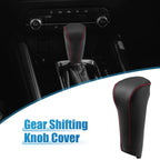 Gear Shift Head Knob Cover for Honda Civic (2006–2011) Black Red Stitches