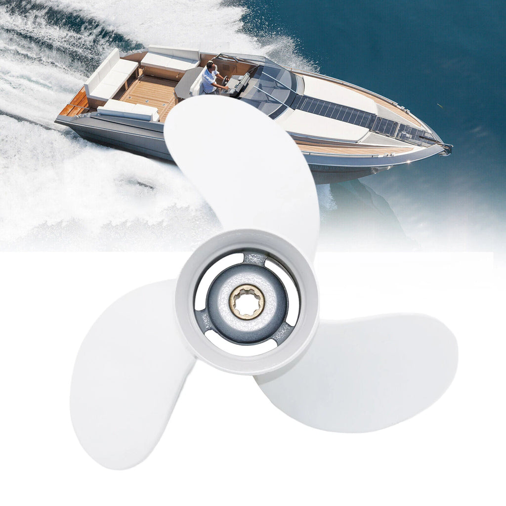 OEM 9 1/4 x 12 Aluminum Outboard Propeller for Yamaha 9.9-20HP (1990–2023)