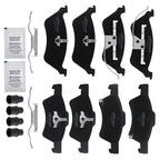 Front & Rear Ceramic Brake Pads Kit for Dodge Caravan (2001–2007)