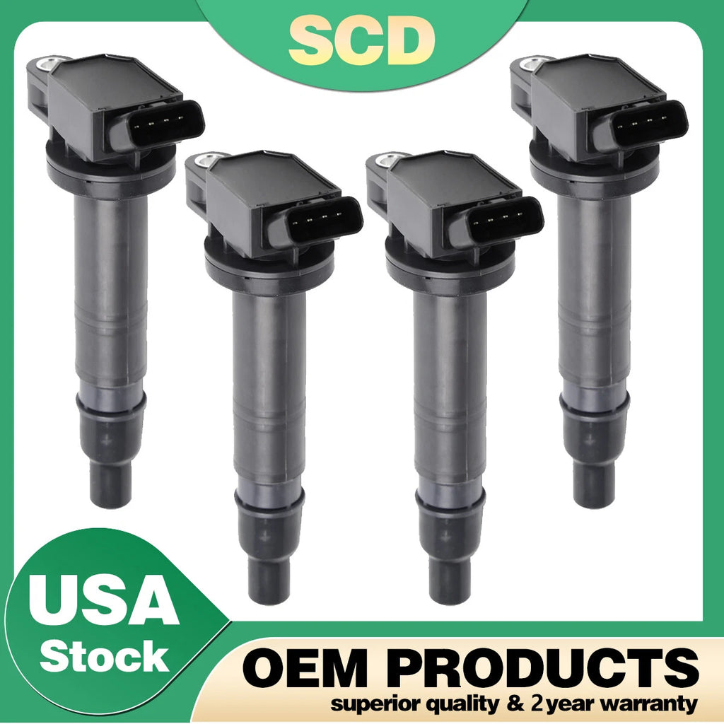 Set of 4 Ignition Coils UF495 for Toyota Tacoma Tundra 4Runner Lexus (2003–2016)