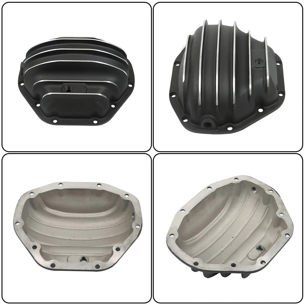 Rear Black Differential Cover with Gasket for Ford SD Dodge GMC