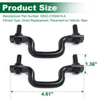 Pair Heavy Duty Rear Truck Bed Rope Hooks for Ford Ranger (2019–2023)