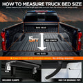 Retractable Tonneau Cover for Ford Ranger (2019–2026) w/ 2x Mounting Rails