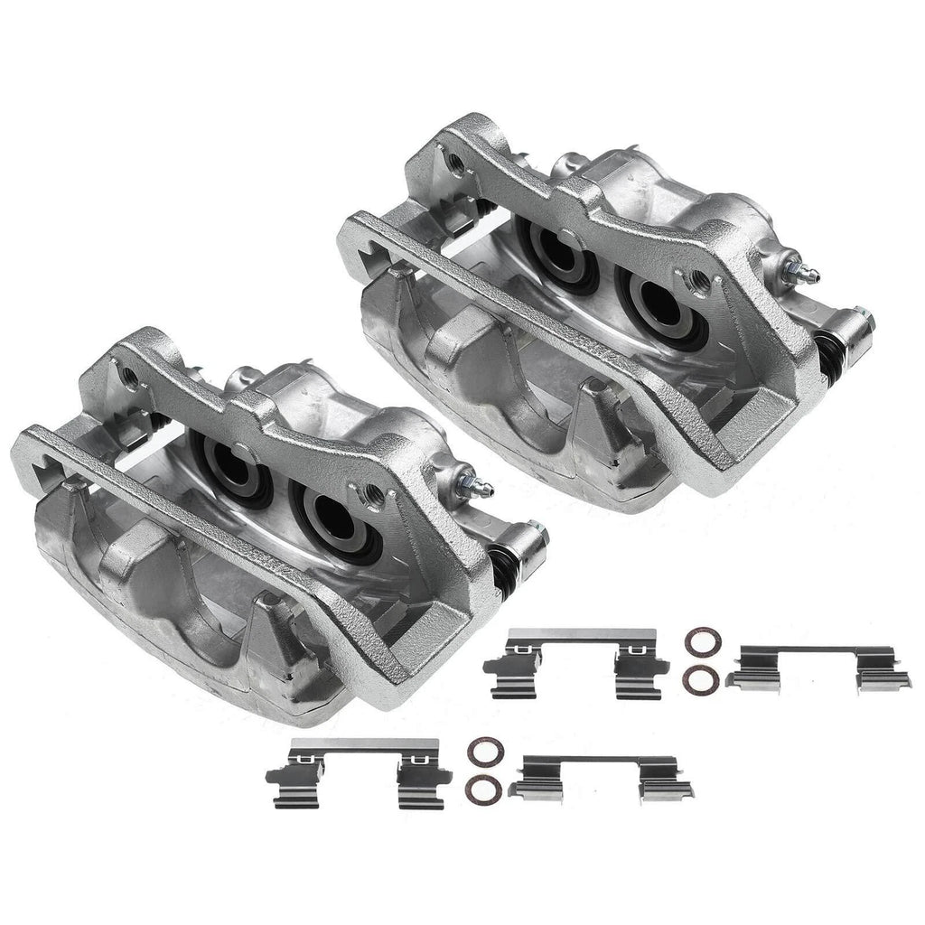 Pair Front Disc Brake Calipers for Ford Mustang (2015-2018)