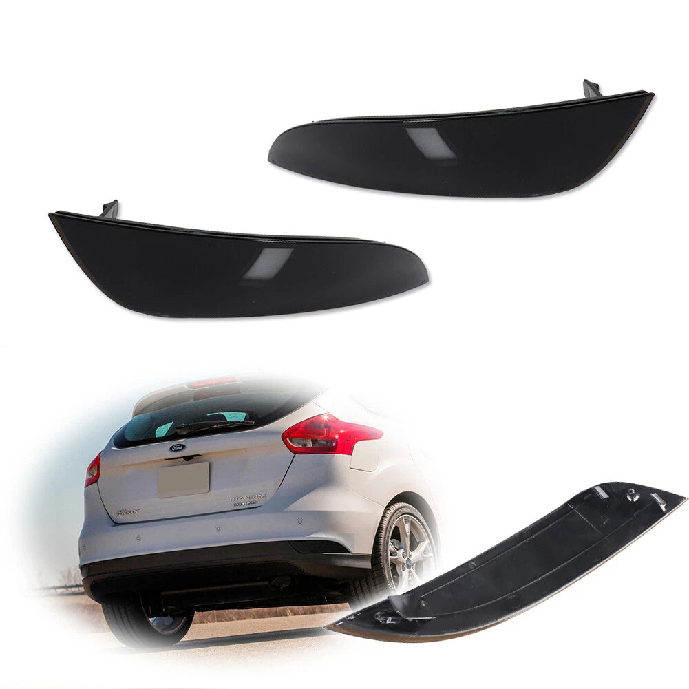 Smoked Rear Bumper Reflector Panel for Ford Focus Hatchback (2015–2018)
