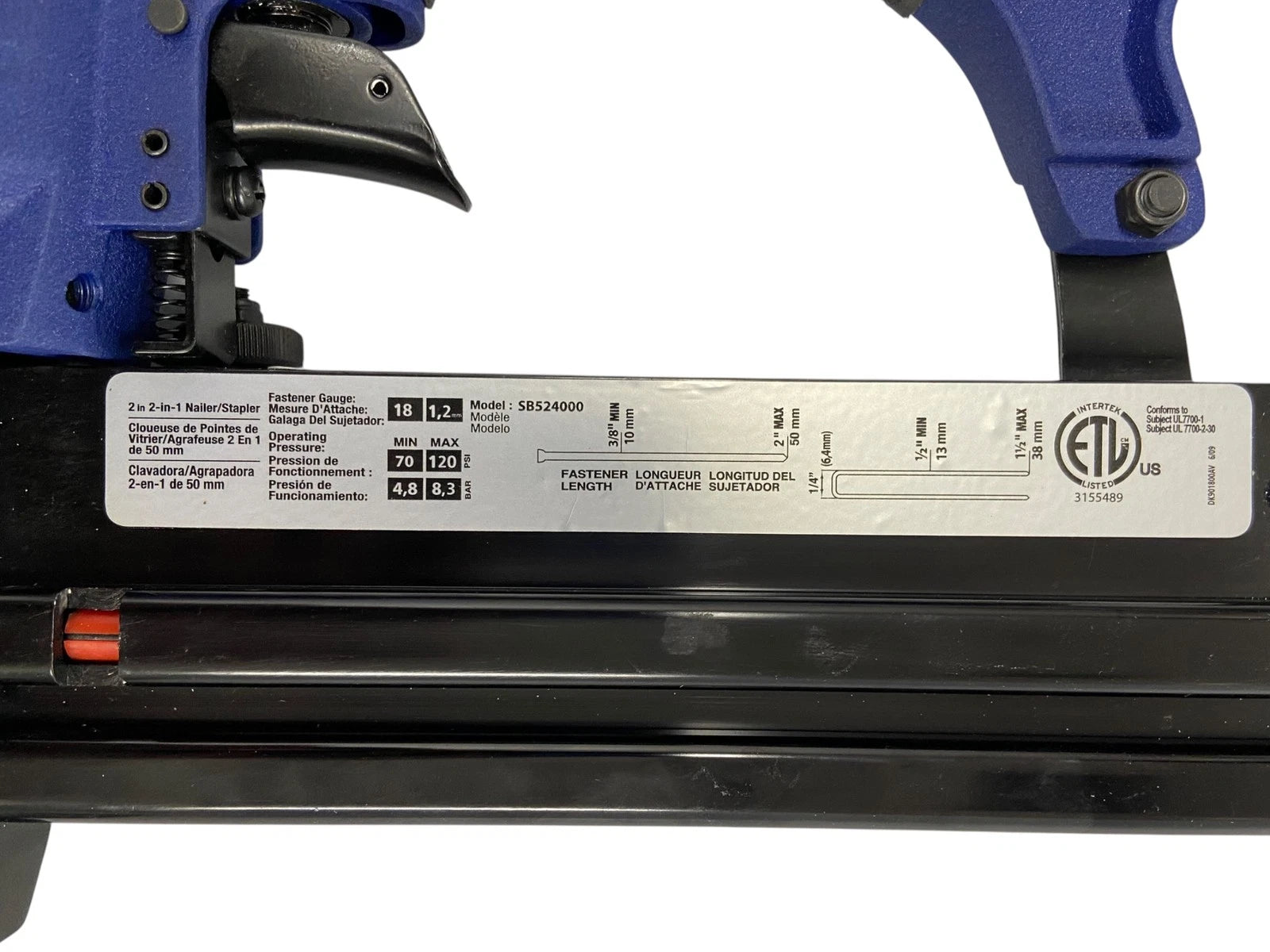 2-in-1 Nailer/Stapler Gun for Campbell Hausfeld SB524000 (OEM)