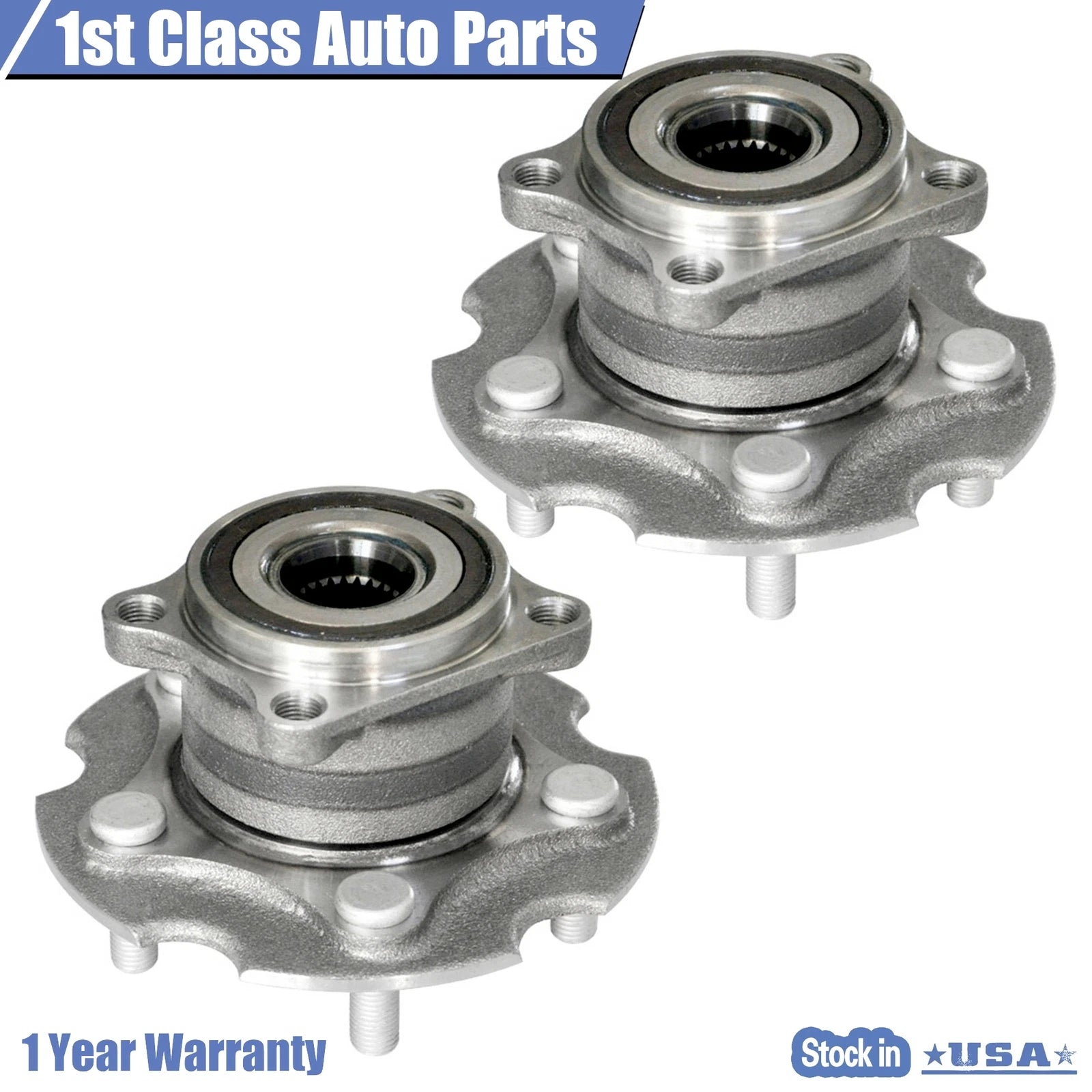 2X Rear Wheel Bearing & Hub for Toyota RAV4 (2006–2018) Lexus NX (2015–2018)