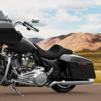 Black Rider Driver Passenger Seat for Harley Touring Road King Glide (2009–2023)