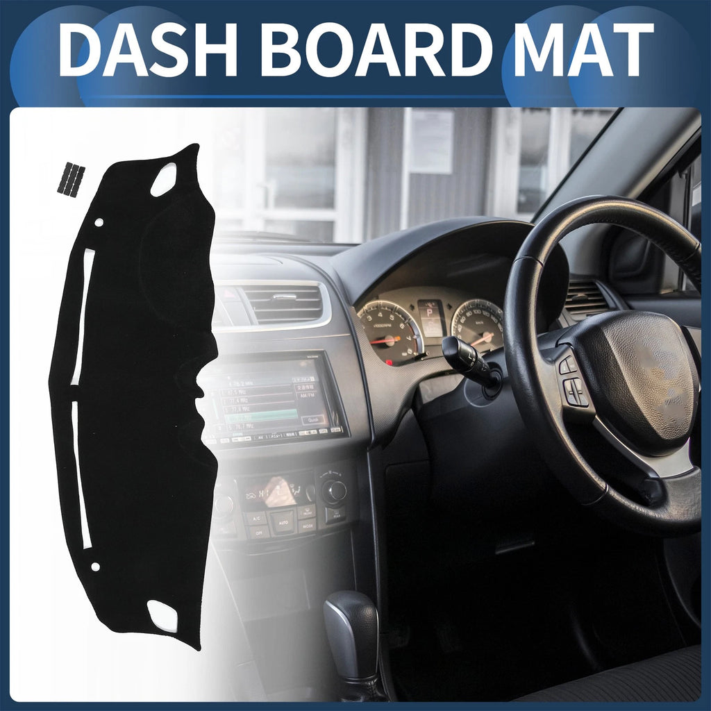 Dashboard Cover Mat for Suzuki Swift ZC33S 13S 53S (2018–2024) Black