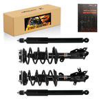 Set of 4 Complete Loaded Struts & Rear Shocks for Honda Civic Coupe