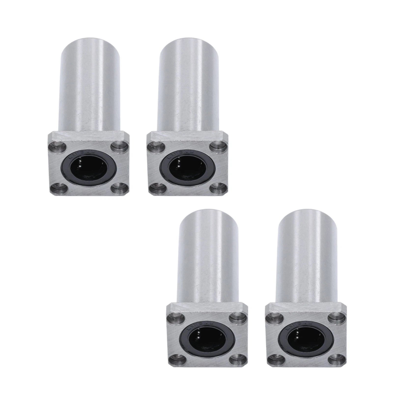 Set of 4 Square Linear Bearings for LMK16UU (16mm Bore)