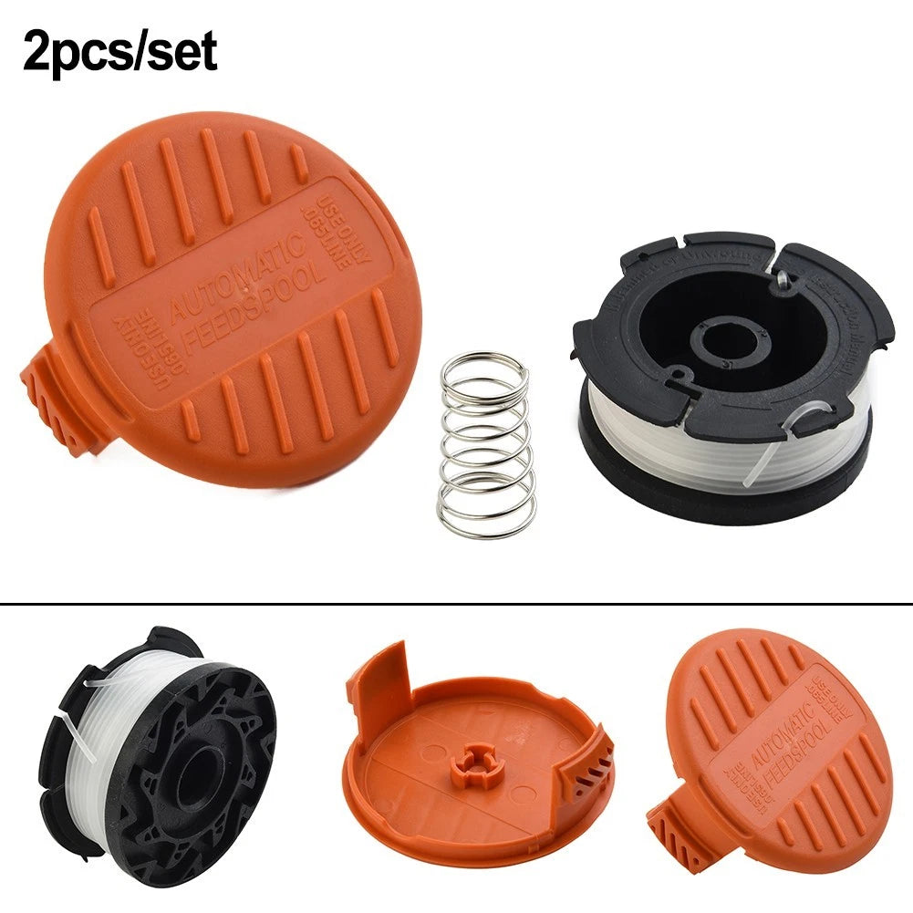 Spool Line Set with Cover Cap for Black and Decker BESTA52 BDST182ST1 BESTA525