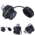 Waterproof USB Connector Dual Female for Automotive Applications