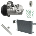 AC Compressor Kit with Condenser for Jeep Wrangler JK 3.8L (2007–2011)