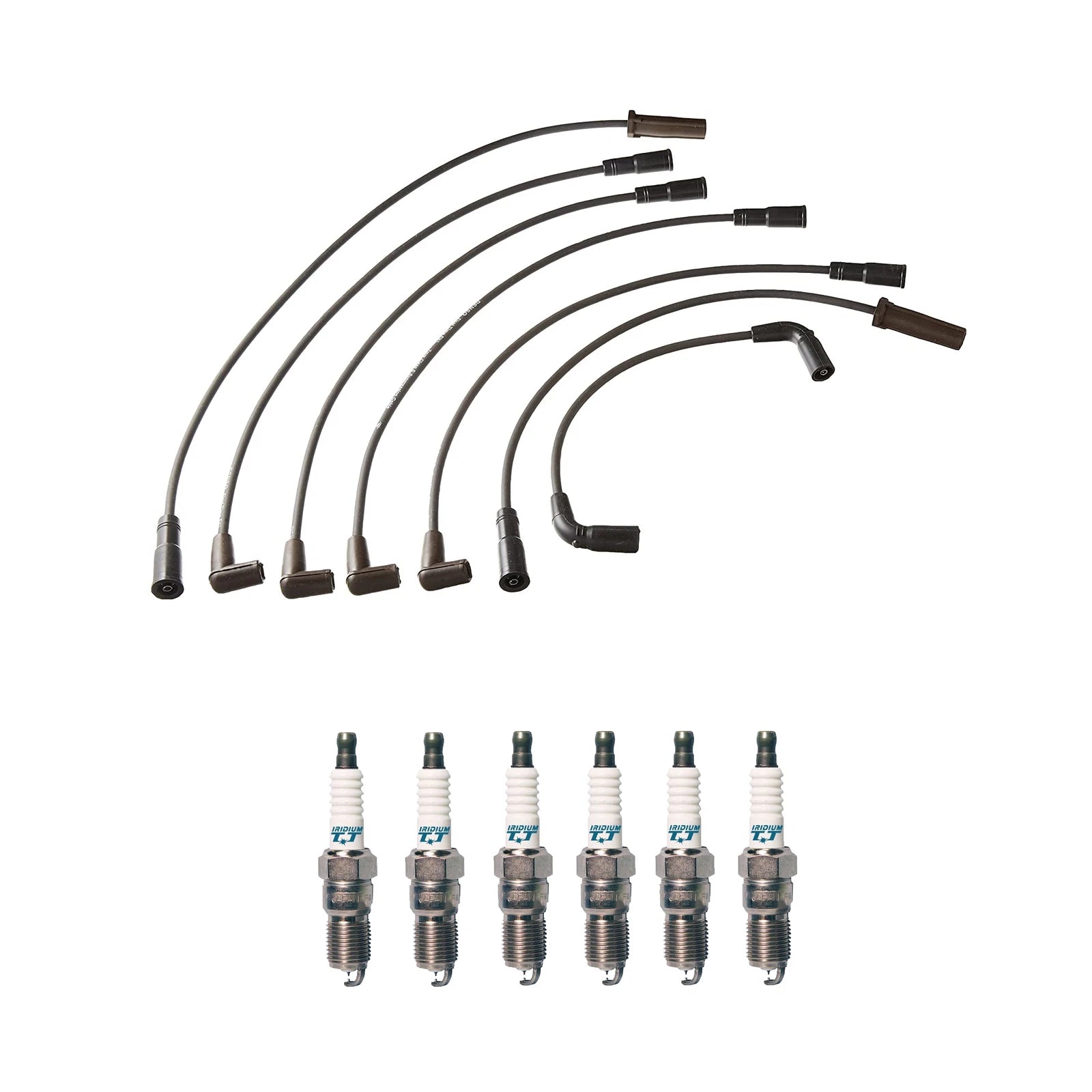 Denso Wire Set & 6 Iridium TT Spark Plugs for Chevy GMC 4.3L V6 (1996–2002)