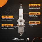 Iridium Spark Plugs for Chevrolet Cruze/Volt 1.4L 1.8L (2011–2015) 95609