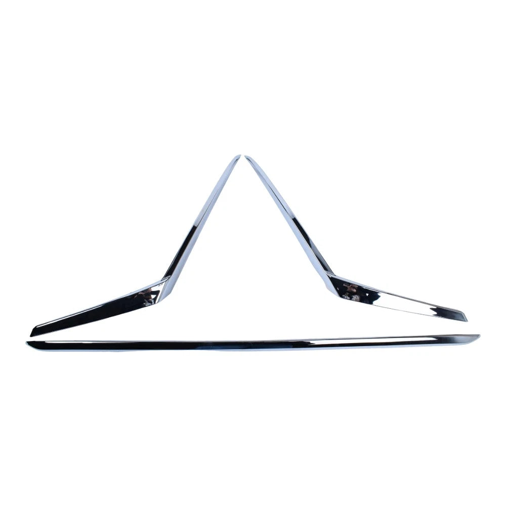 Set of 2 Lower Front Bumper Chrome Moldings for Nissan Kicks (2021–2024)