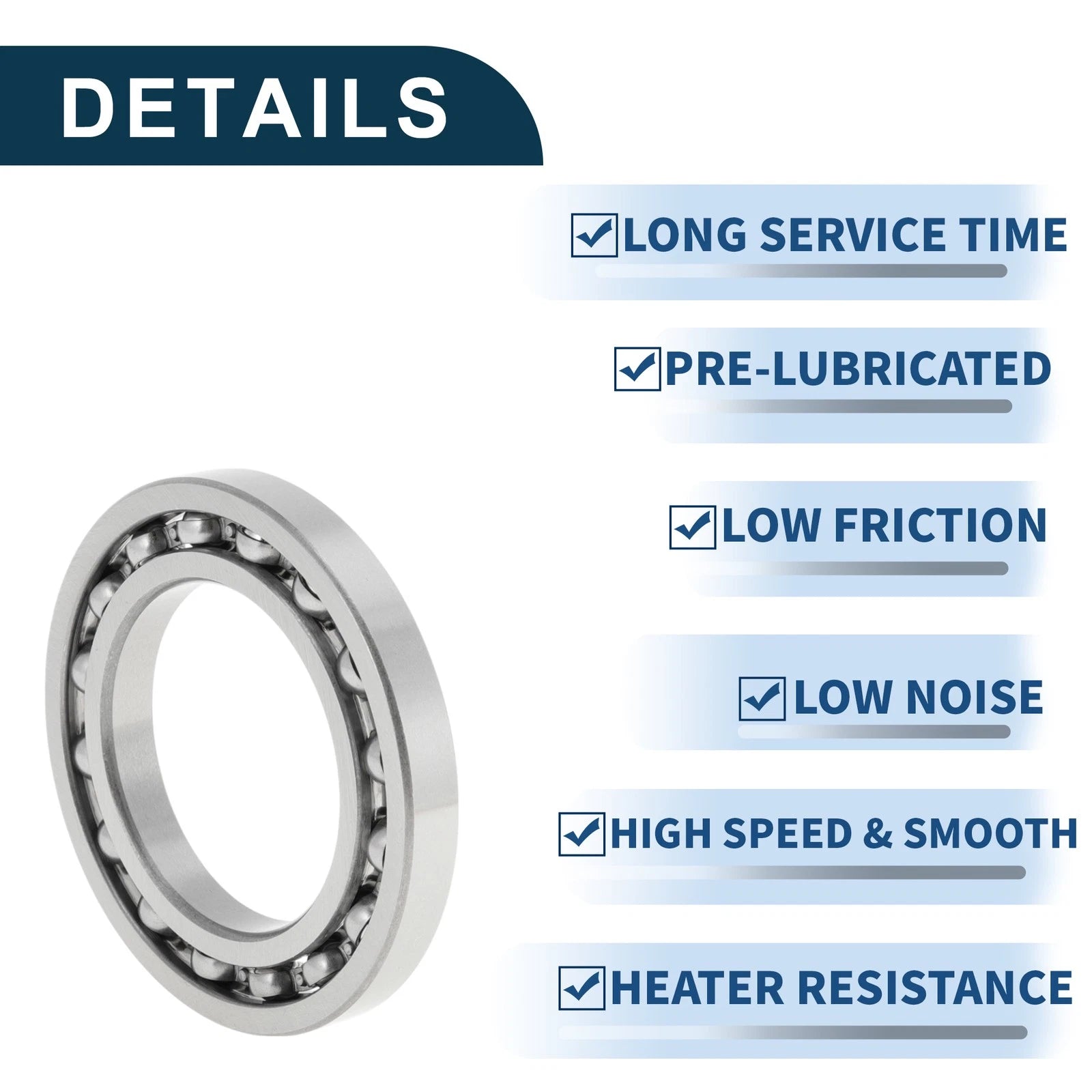 1 Pc Deep Groove Ball Bearing 50x80x10mm for Scooter Skateboard