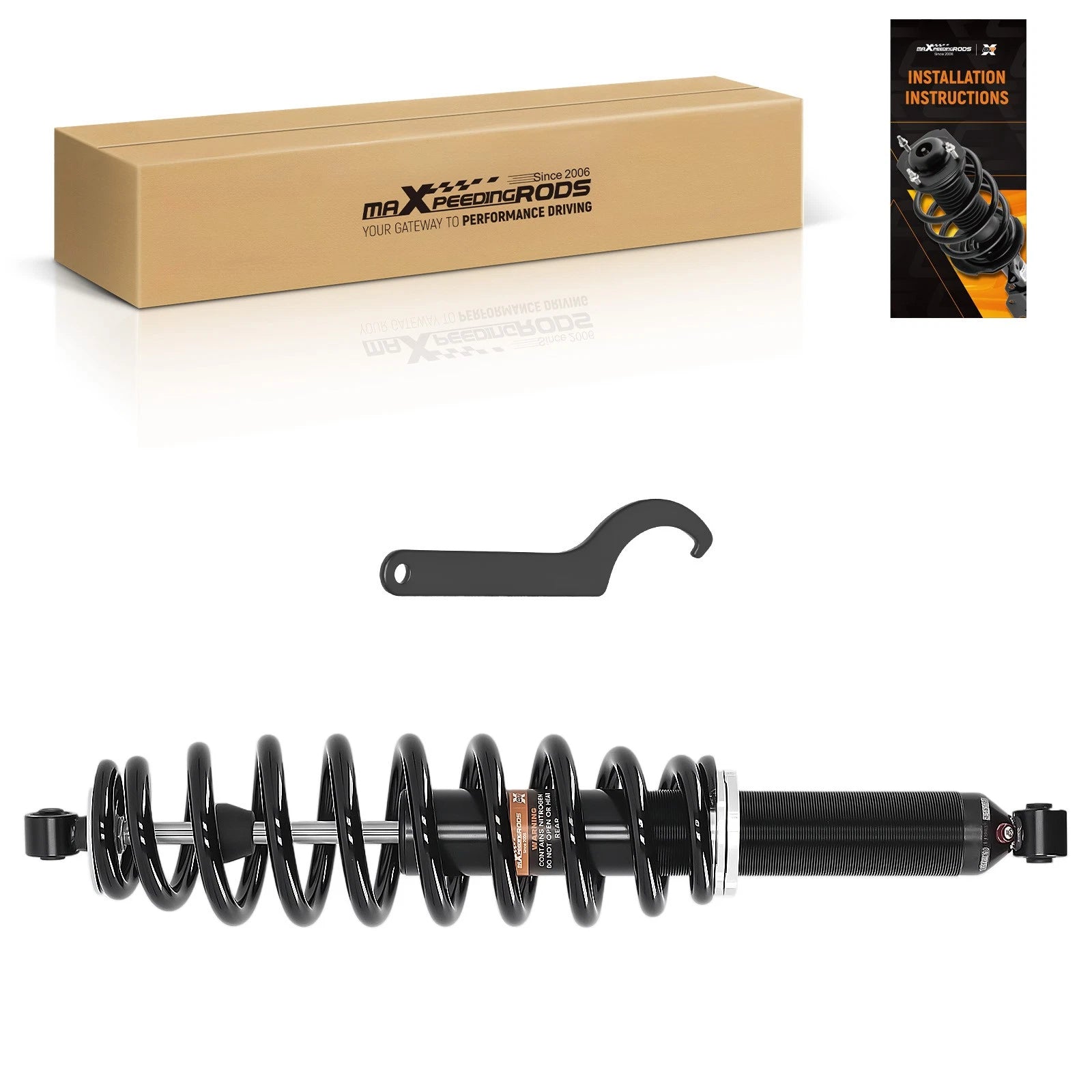 Rear Gas Shock Strut Absorbers for Polaris Ranger Crew XP 1000 (2019–2023) 7044876