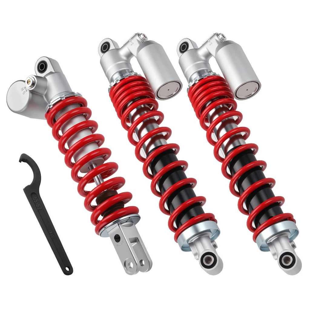 Front & Rear Air Shocks + Adjustable Tool for Suzuki Quadsport Z400 (2003–2014)