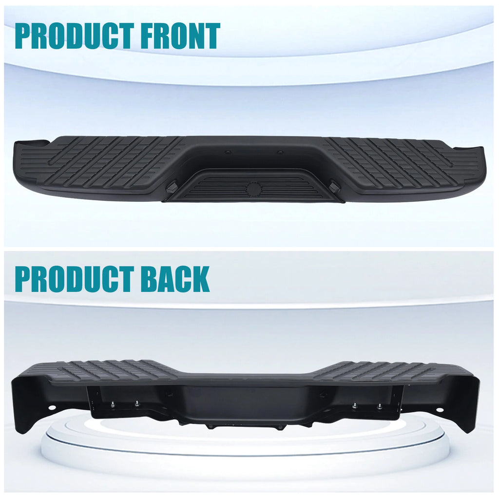 Black Steel Rear Bumper for Nissan Frontier (1998–2004)
