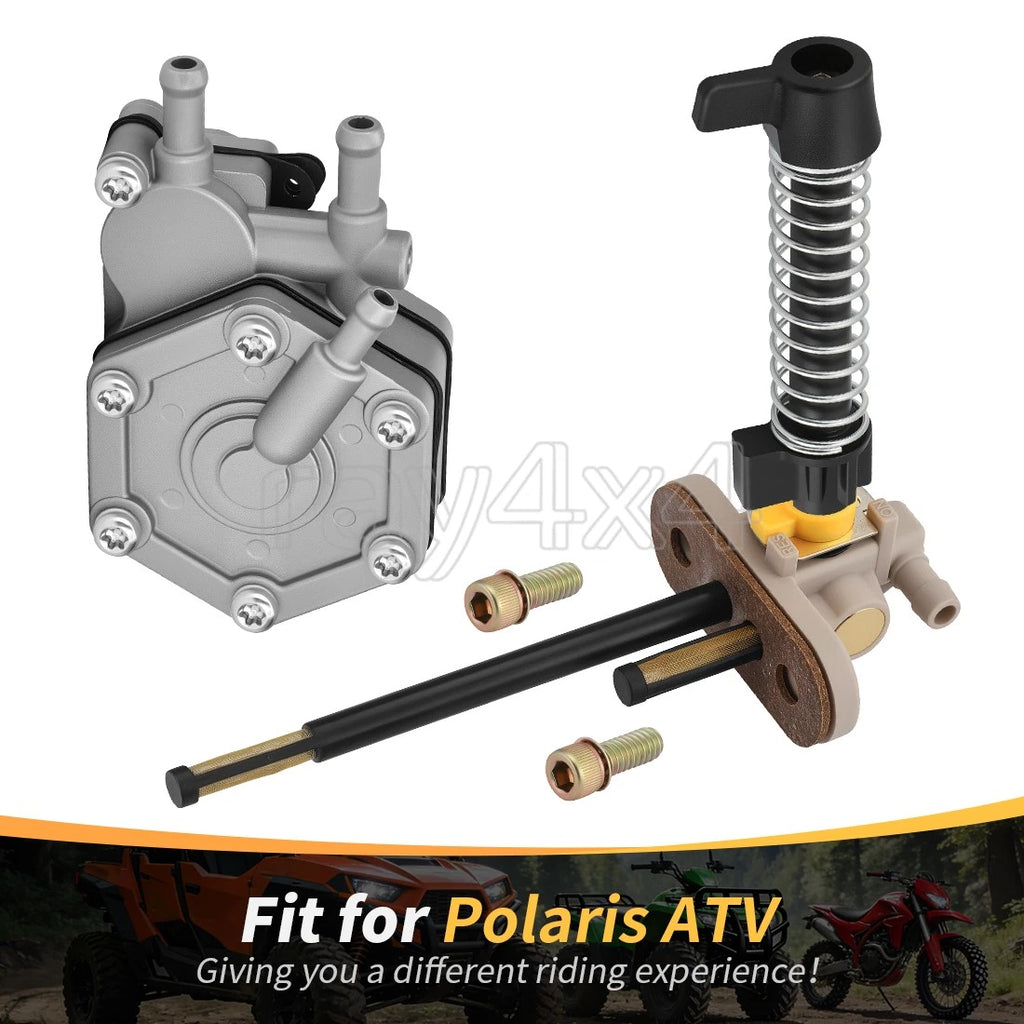 Fuel Pump + Fuel Valve Petcock for Polaris Magnum Scrambler Big Boss (1995–2005)
