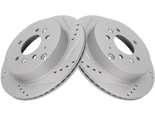 Set of 2 Rear Brake Rotors for Mazda CX-7 (2007–2012) QG829DY