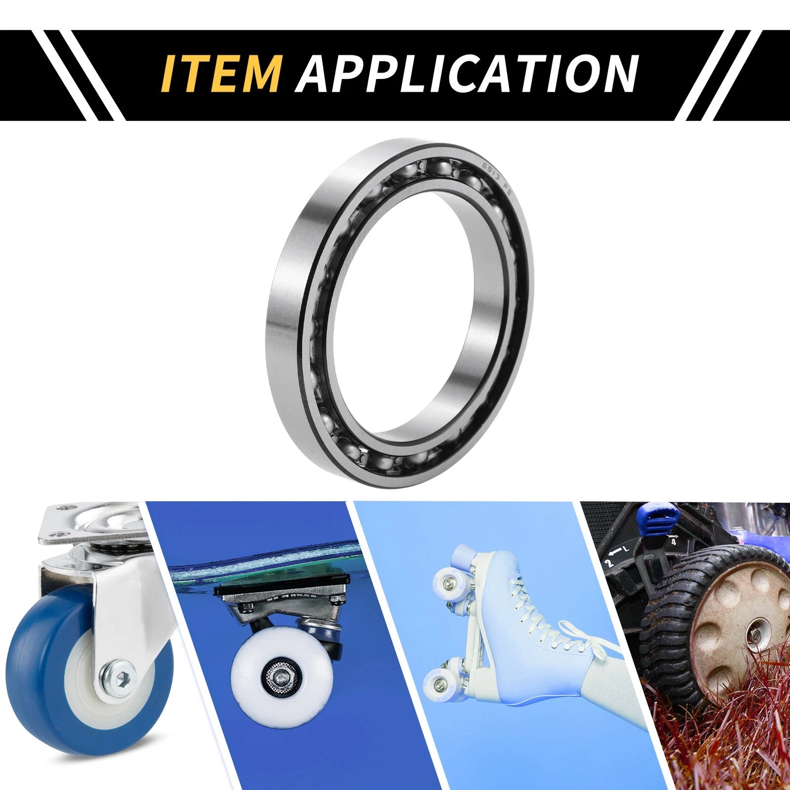 Deep Groove Ball Bearing 65x90x13mm for Scooter Skateboard (1 Pcs)