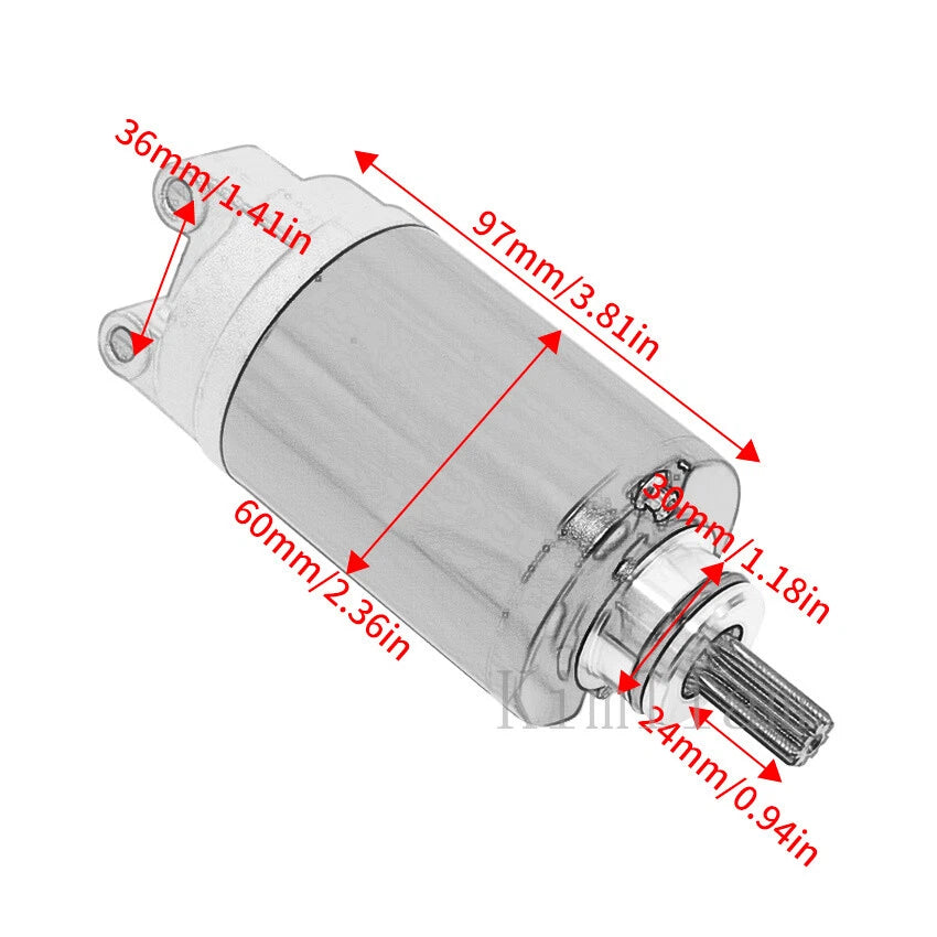Starter Motor for Kawasaki Z1000 ABS ZR1000G (2014–2016) 21163-0742