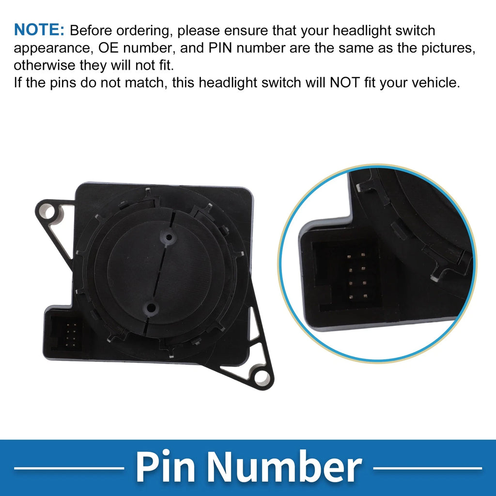 Headlight Switch for Mercedes-Benz Actros (2001–2013) No.A9435451014