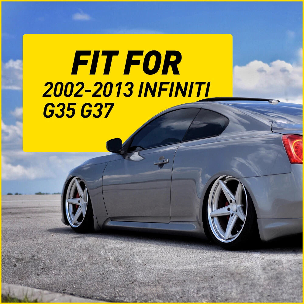 6x Carbon Fiber Door Pillar Posts Cover Trim for Infiniti G35 G37 (2002–2013)