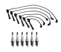 Denso 7mm Wire Set & 6 Double Platinum Spark Plugs for Hyundai Kia V6