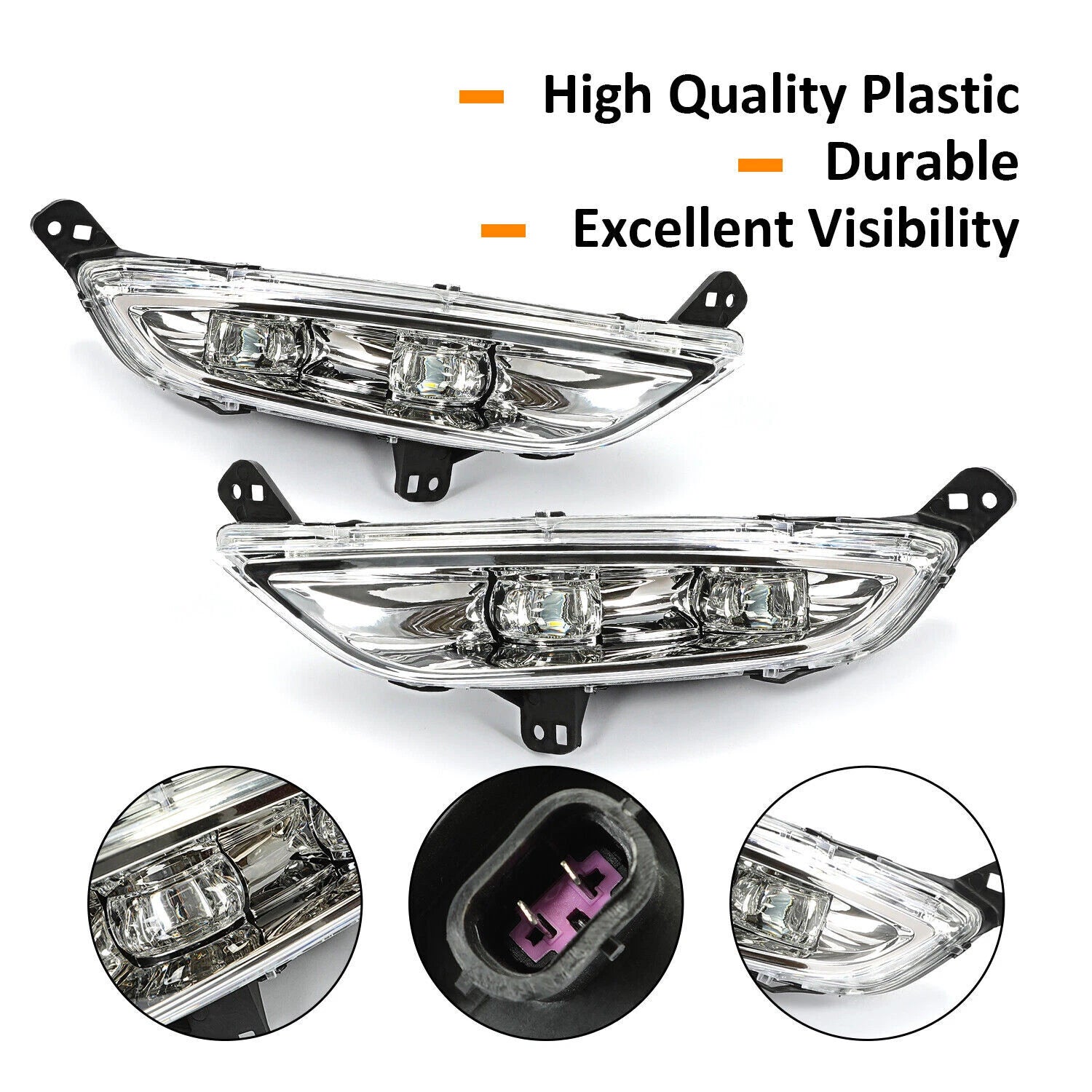 Set of 2 LED Fog Lights for Chrysler 200 (2015–2016)