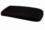 Console Lid Armrest Cover for Ford Explorer (1995–2001) Carbon Fiber Red Stitch