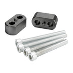 20 mm Black Handlebar Risers for Tiger 800 & XC, XCa, XCx, XR, XRt, XRx (2010–2020)